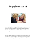 Bí quyết thi IELTS   