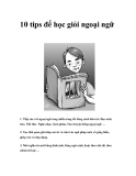 10 tips để học giỏi ngoại ngữ   