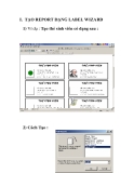 TẠO REPORT DẠNG LABEL WIZARD