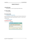 Môn Hệ Điều Hành - GROUP POLICY