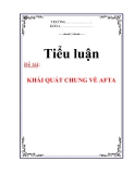 TIỂU LUẬN: KHÁI QUÁT CHUNG VỀ AFTA