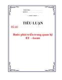 Tiểu luận: Bước phát triển trong quan hệ EU –Asean