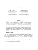 Báo cáo toán học: "Aﬃne partitions and aﬃne Grassmannians"