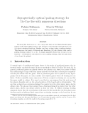 Báo cáo toán học: "Asymptotically optimal pairing strategy for Tic-Tac-Toe with numerous directions"