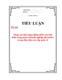 Tiểu luận: Nâng cao khả năng thắng thầu của nhà thầu trong nước (Doanh nghiệp nhà nước) trong đấu thầu xây lắp quốc tế