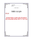 Tiểu luận: Sự hình thành và phát triển nền Kinh tế thị trường định hướng XHCN ở Việt Nam