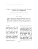 Báo cáo khoa học: " Using the reduced La(Co,Cu)O3 nanoperovskites as catalyst precursors for CO hydrogenation"