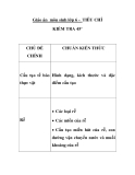 Giáo án Sinh 6: TIÊU CHÍ KIỂM TRA 45’ 