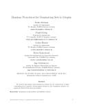 Báo cáo toán học: "Random Procedures for Dominating Sets in Graphs"