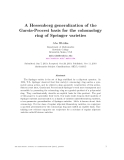 Báo cáo toán học: "A Hessenberg generalization of the Garsia-Procesi basis for the cohomology ring of Springer varieties"