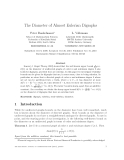 Báo cáo toán học: "The Diameter of Almost Eulerian Digraphs"