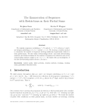 Báo cáo toán học: "The Enumeration of Sequences with Restrictions on their Partial Sum"