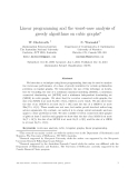 Báo cáo toán học: "Linear programming and the worst-case analysis of greedy algorithms on cubic graphs"