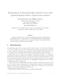 Báo cáo toán học: "Enumeration of alternating sign matrices of even size (quasi-)invariant under a quarter-turn rotation"