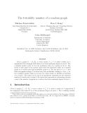 Báo cáo toán học: "The t-stability number of a random graph"