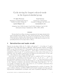 Báo cáo toán học: "Cyclic sieving for longest reduced words in the hyperoctahedral group"