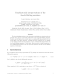 Báo cáo toán học: "Combinatorial interpretations of the Jacobi-Stirling numbers"