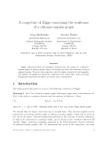 Báo cáo toán học: "A conjecture of Biggs concerning the resistance of a distance-regular graph"