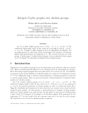 Báo cáo toán học: "Integral Cayley graphs over abelian groups"