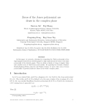 Báo cáo toán học: "Zeros of the Jones polynomial are dense in the complex plane"