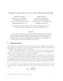 Báo cáo toán học: "Weighted spanning trees on some self-similar graphs"