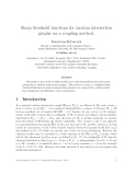 Báo cáo toán học: "Sharp threshold functions for random intersection graphs via a coupling method"