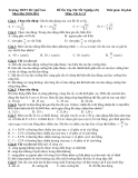 Đề Ôn Tập Thi Tốt Nghiệp (cb) Môn: Vật Lí 12 - Trường THPT BC Quế Sơn Năm Học 2010-2011  Đ 