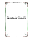 Báo cáo quá trình thiết kế và thi công Đồng hồ thời gian thực RTC