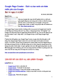 Google Page Creator ­ Dịch vụ tạo web cá nhân  miễn phí của Google  