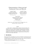 Báo cáo toán học: "Characterizations of Transversal and Fundamental Transversal Matroids"