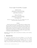 Báo cáo toán học: "total weight choosability of graphs"