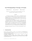 Báo cáo toán học: "List-Distinguishing Colorings of Graphs"