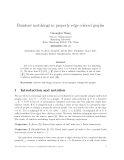 Báo cáo toán học: "Rainbow matchings in properly edge colored graphs"