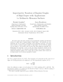 Báo cáo toán học: "Isoperimetric Numbers of Regular Graphs of High Degree with Applications to Arithmetic Riemann Surfaces"