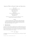 Báo cáo toán học: "uantum Walks on Regular Graphs and Eigenvalues"