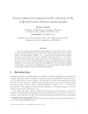 Báo cáo toán học: "Vertex subsets with minimal width and dual width in Q-polynomial distance-regular graphs"