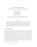 Báo cáo toán học: "The complete cd-index of dihedral and universal Coxeter groups"