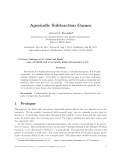 Báo cáo toán học: "Aperiodic Subtraction Games"