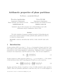 Báo cáo toán học: "Arithmetic properties of plane partitions"