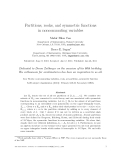 Báo cáo toán học: "Partitions, rooks, and symmetric functions in noncommuting variables"