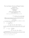 Báo cáo toán học: "The (t,q)-Analogs of Secant and Tangent Numbers"