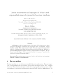 Báo cáo toán học: " Linear recurrences and asymptotic behavior of exponential sums of symmetric boolean functions"