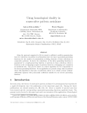 Báo cáo toán học: "Using homological duality in consecutive pattern avoidance"