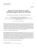 Báo cáo khoa học: "Impact of several common tree species of European temperate forests on soil fertility"