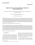 Báo cáo khoa học: "Rapid measurement of trunk MOE on standing trees using RIGIDIMETER"