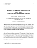 Báo cáo khoa học: "Modelling the profile and internal structure of tree stem. Application to Cedrus atlantica (Manetti)"