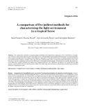 Báo cáo khoa học: "A comparison of five indirect methods for characterizing the light environment in a tropical fores"