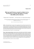 Báo cáo khoa học: "Belowground biomass seasonal variation in two Neotropical savannahs (Brazilian Cerrados) with different fire histories"