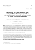 Báo cáo khoa học: "Observations sur la mise en place du cerne chez le pin d’Alep (Pinus halepensis Mill.) : confrontation entre les mesures de croissance radiale, de densité et les facteurs climatiques"