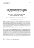 Báo cáo khoa học: "Chlorophyll fluorescence characteristics, performance and survival of freshly lifted and cold stored Douglas fir seedlings"